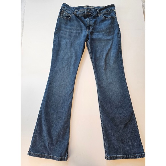 Wrangler Denim - Wrangler Bootcut Jeans Women Size 12 Medium Blue Mid‎ Rise Denim